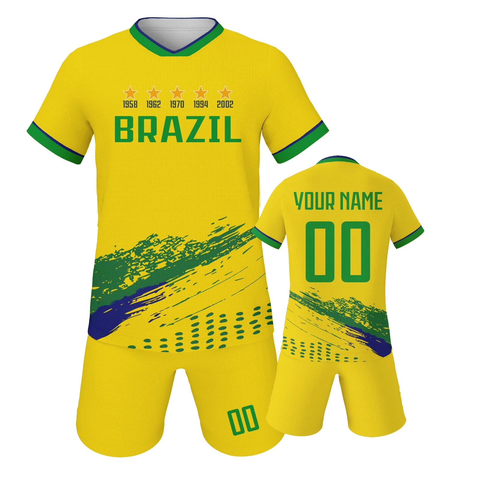 Custom Brazil Kids Jersey